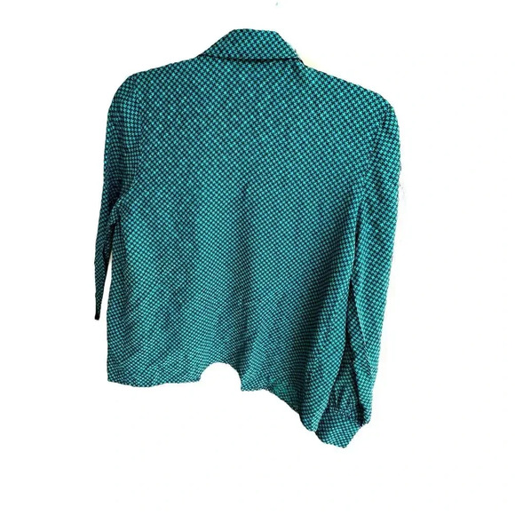 Vintage 1980s Francesca of Damon Women's Collared Long Sleeve silk Blouse Size 4 - Picture 2 of 4